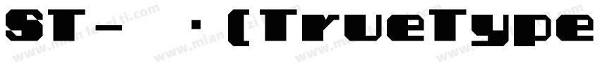 ST-常规(TrueType) (西方)字体转换
